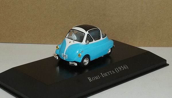 Модель 1:43 ROMI Isetta - blue/white