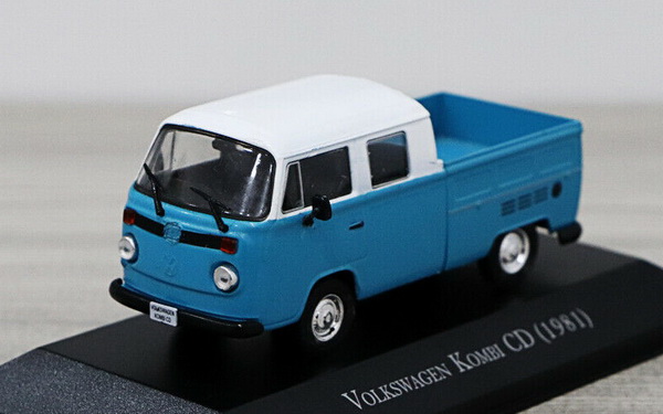 volkswagen t2 kombi cd - blue/white BR-049 Модель 1:43
