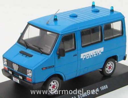 alfa romeo ar8 minibus «polizia» - blue ITAPOLC020 Модель 1:43