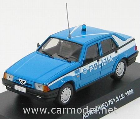 Модель 1:43 Alfa Romeo 75 1.8 IE «Polizia» - blue/white