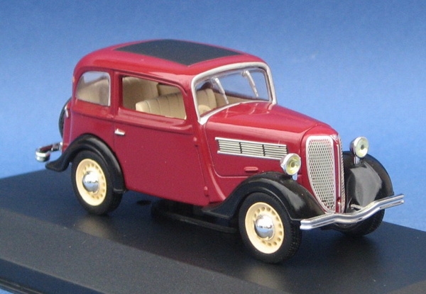 Модель 1:43 Rosengart Super 5 LR4N (2-door) - red/black