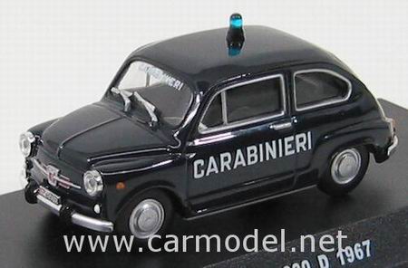 fiat 600 «carabinieri» / blue CC010 Модель 1:43