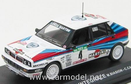 Модель 1:43 Lancia Delta HF Integrale №4 «Martini» Rally Portugal (Miki Biasion - Carlo Cassina)
