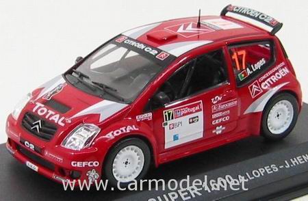 citroen c2 super 1600 №17 rally portugal (a.lopes - j.henriques) EDI125 Модель 1:43