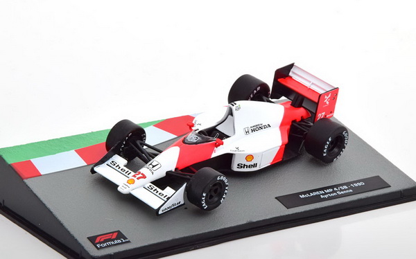 Модель 1:43 McLaren Honda MP4/5B №27 World Champion (Ayrton Senna) (Altaya F1 Collection)
