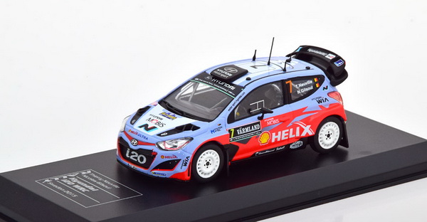 Модель 1:43 Hyundai i20 WRC №7 Rally Schweden (Thierry Neuville - Nicolas Gilsou)