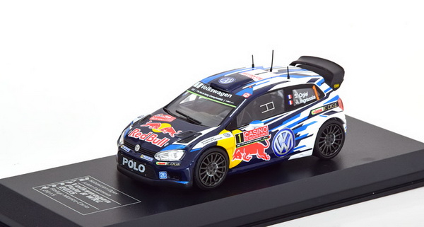 Модель 1:43 Volkswagen Polo R WRC №1 Red Bull Winner Rallye Monte-Carlo (Sebastien Ogier - Julien Ingrassia)