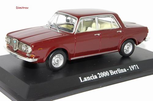 lancia 2000 berlina - dark red LANC036 Модель 1:43