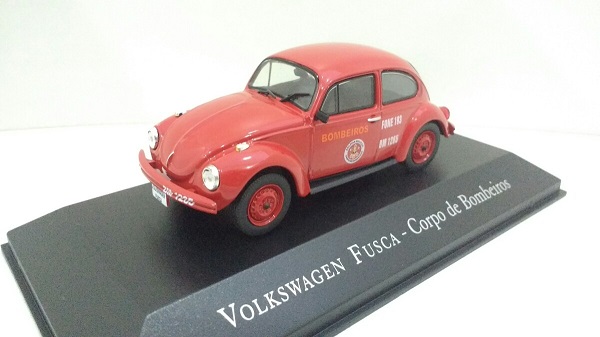 Модель 1:43 Volkswagen FUSCA Corpo de Bombeiros - red