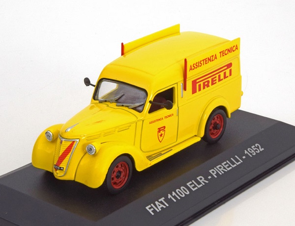 fiat 1100 elr «pirelli» - yellow AF024 Модель 1:43