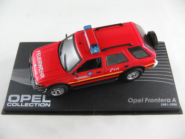 opel frontera a «feuerwehr» (пожарный) - red OPEL-99 Модель 1:43