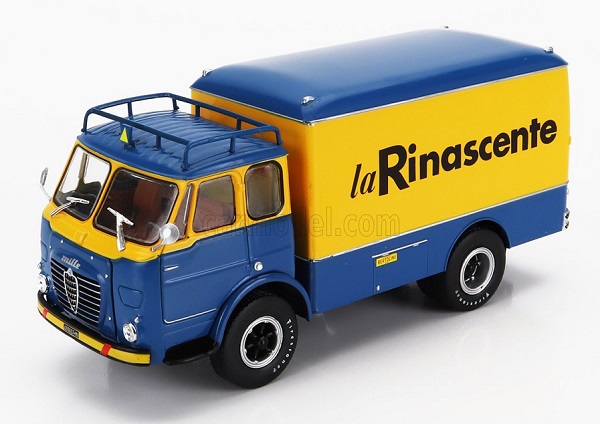 alfa romeo 1000 truck "la rinascente" - blue/yellow POCOLL001 Модель 1:43