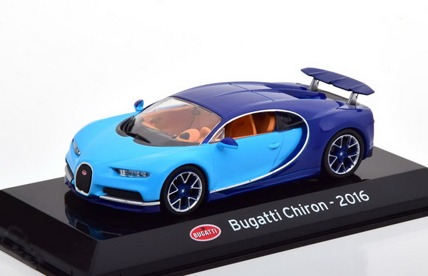 bugatti chiron - 2-tones blue SUP003 Модель 1:43