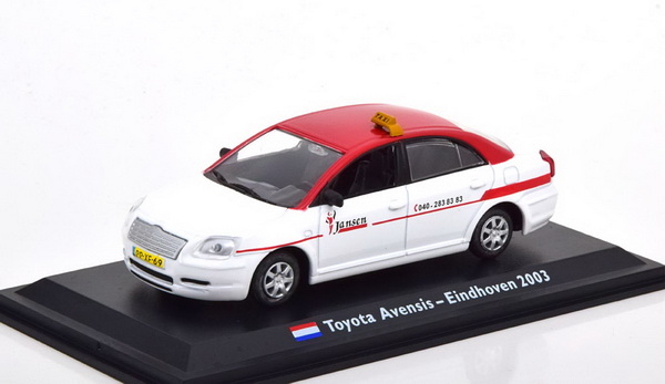 Toyota Avensis Taxi Eindhoven - white/red