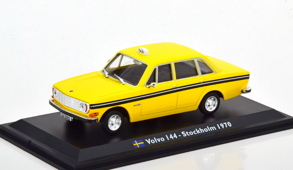Volvo 144S Taxi Stockholm - yellow