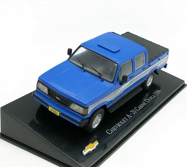 Модель 1:43 Chevrolet A-20 CABINE DUPLA PickUp - blue/silver
