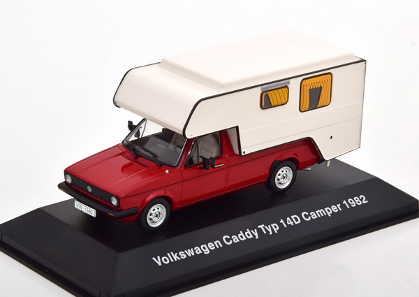 Модель 1:43 Volkswagen Caddy Typ 14D Camper - red/cream