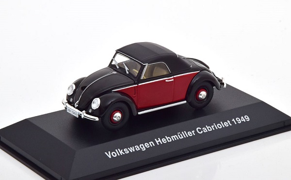 Модель 1:43 Volkswagen Hebmüller Cabrio - black/red