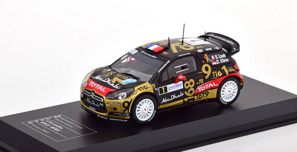 Модель 1:43 Citroen DS3 WRC №1 Rally Franсe (Sebastian Loeb - Daniel Elena)