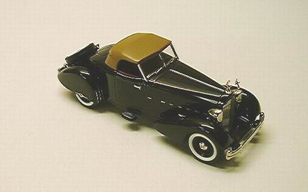 Модель 1:43 Packard Super 8 Speedster Boat tail Clark Gable Car Black (автомобиль Кларка Гэйбла)
