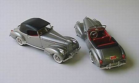 packard darrin - silver french grey met (top up or top down) GRB74D Модель 1:43