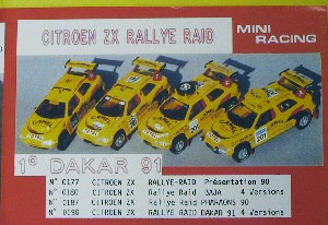 citroen zx rally raid 1ere baja espagnole (3 versions) kit MRK0180 Модель 1:43
