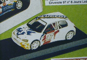 Модель 1:43 Peugeot 106 Maxi Gr.A Presentation `97 - Mondial de PARIS `96 (KIT)