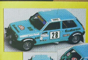 Модель 1:43 Renault 5 Alpine №28 Gr.2 «Calberson» Rallye Monte-Carlo (VERTE - Bruno Saby) (KIT)