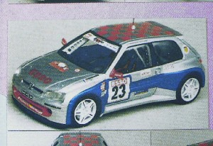 Модель 1:43 Peugeot 106 Maxi №23 Gr.A ENJOLRAS - Rally DU LIMOUSIN - GRISE ROUGE (KIT)