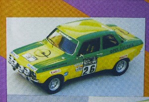 Модель 1:43 Opel Ascona Type `1` 2-portes IRMSCHER - RAC №26 (Walter Rohrl - J.BERGER) KIT