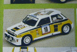 Модель 1:43 Renault 5 Turbo №10 Tour de Corse 3° (Jean «Jeannot» Ragnotti - Pierre Thimonier) (KIT)