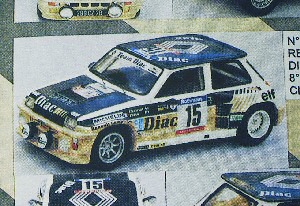 Модель 1:43 Renault 5 Turbo «Diac» 8° Tour de Corse №15 /Monte-Carlo №16 (Francois Chatriot - Michel Perin) KIT