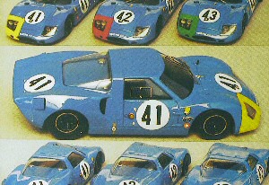 Модель 1:43 Matra 620 №41, 42, 43 24h Le Mans KIT