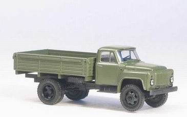 Модель 1:87 52 армейский грузовик бортовой - хаки
