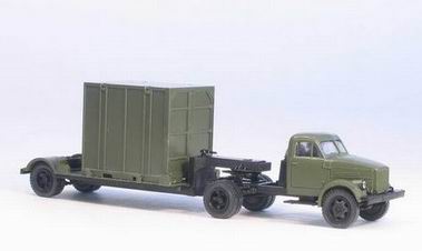 Модель 1:87 Модель 51П седельный тягач 5Т. контейнер армейский