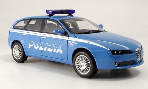Модель 1:18 Alfa Romeo 159 «Polizia» - blue/white