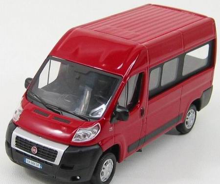 fiat ducato maxi van minibus - red MM53105R Модель 1:43