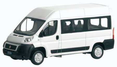fiat ducato maxi van minibus - white MM53105W Модель 1:43