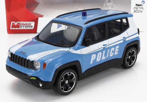 Модель 1:43 JEEP Renegade Police (2017), Light Blue White