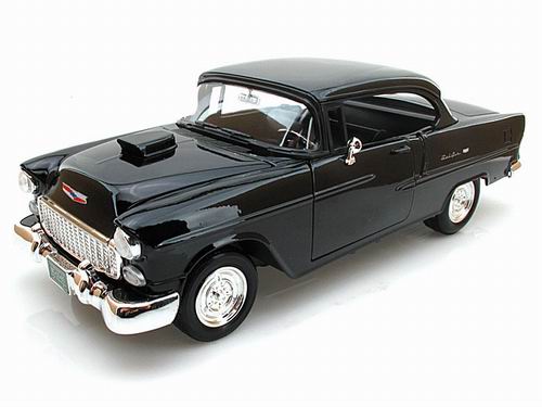 Модель 1:18 Chevrolet Bel Air w/ Custom Hood Scoop - Black