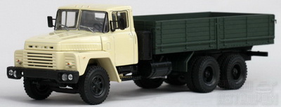 КрАЗ-250 бортовой - бежевый/зелёный