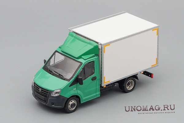 A21R23 хлебный фургон с обтекателем, зеленый / серый H556XO Модель 1:43