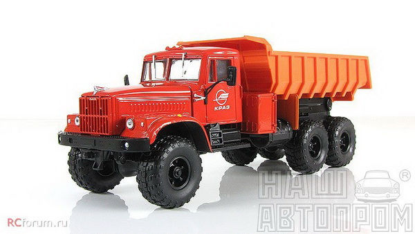 КрАЗ 255 самосвал - красный/оранжевый H723 Модель 1:43