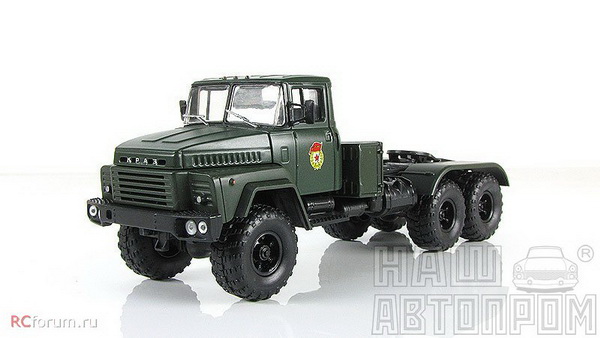 КрАЗ-260В седельный тягач - зелёный H735 Модель 1:43