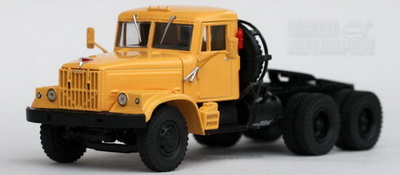 Модель 1:43 КрАЗ-258Б седельный тягач - жёлтый