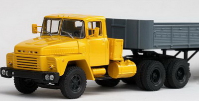 КрАЗ-252 седельный тягач - жёлтый