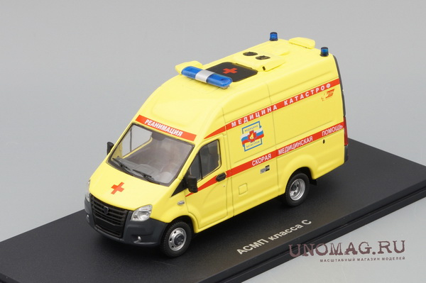 АСМП класса С Медицина катастроф, желтый LM669 Модель 1:43