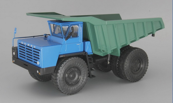Модель 1:43 БелАЗ-548А - синий/зелёный