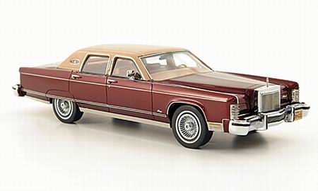 Модель 1:43 Lincoln Continental Town Car - dark red/light brown (L.E.500pcs)