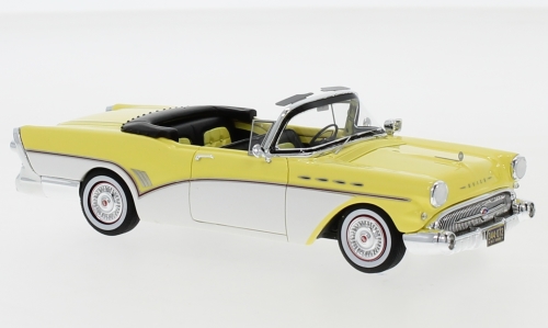 buick roadmaster convertible 1957 light yellow/white NEO44072 Модель 1:43